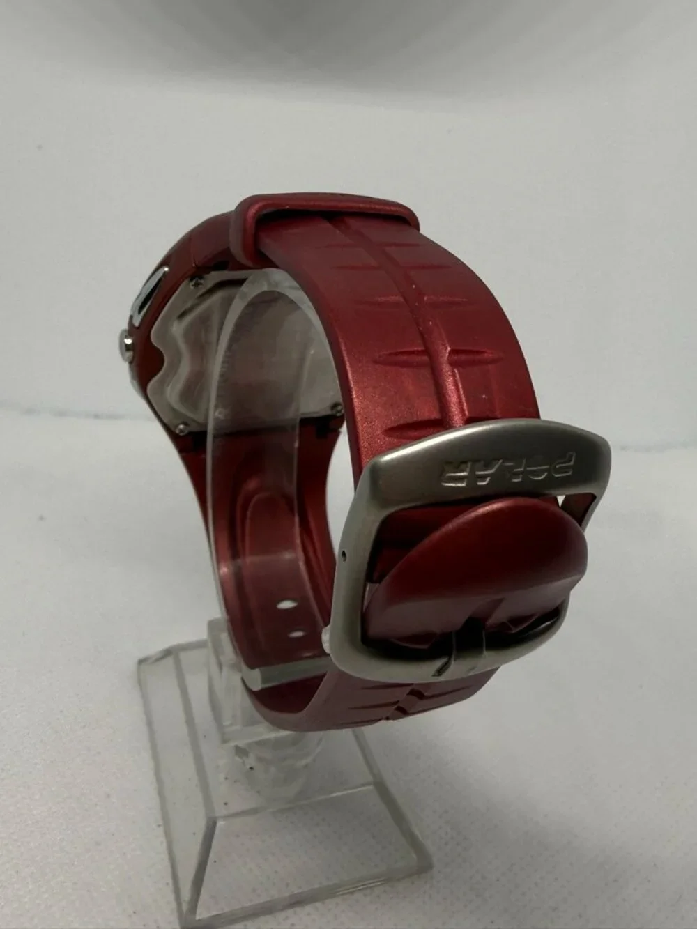 Polar F11 Heart Rate Monitor Red Digital Fitness Watch OwnZone OwnCal 0537